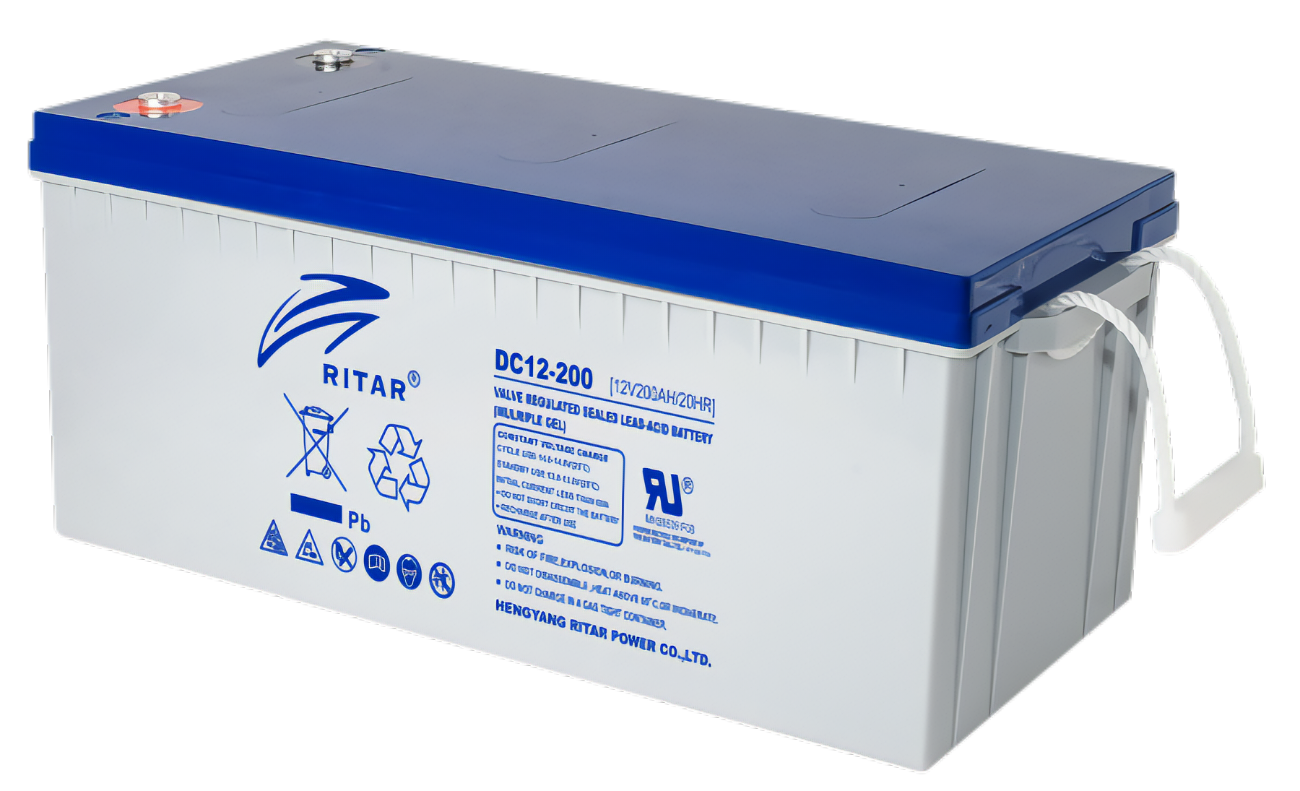 Lot de 10 batteries solaires Gel 200Ah